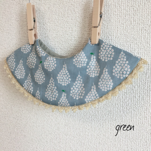 ヨダレで服が濡れない☆透湿防水まんまるスタイ＊* スタイ・よだれかけ 