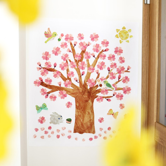 最後一點！櫻花樹掛毯套裝“與您的孩子一起享受！ ♪裝飾 第2張的照片