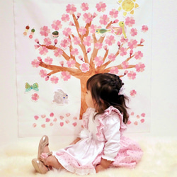 最後一點！櫻花樹掛毯套裝“與您的孩子一起享受！ ♪裝飾 第9張的照片