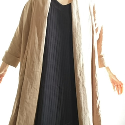 <全14色ふわふわ軽くて柔らかい肌触り❤️ >Double gauze   long cardigan  利休色 14枚目の画像