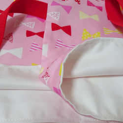 ＲＩＢＢＯＮ　レッスンバッグ&シューズケース&巾着3点セット pink  simple style 4枚目の画像