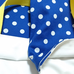 Blue Polka Dots　レッスンバッグ&シューズケース☆simple style☆ 4枚目の画像