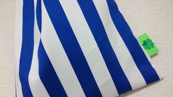 Blue striped　給食袋☆simple style☆ 3枚目の画像