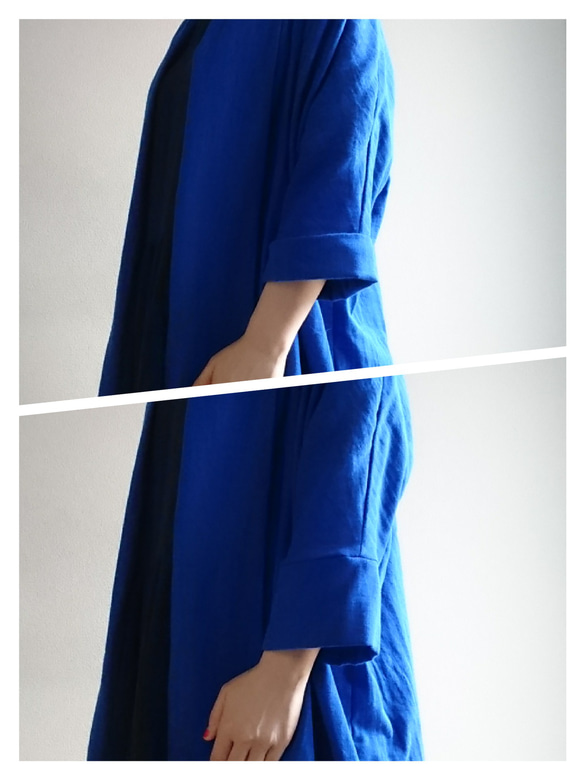 <Creema限定> Double gauze　 long cardigan　 3枚目の画像