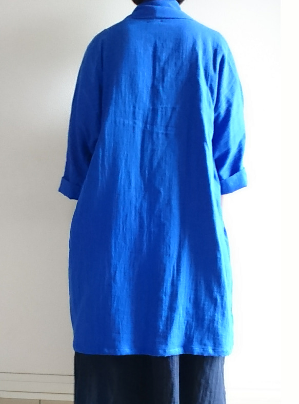 <Creema限定> Double gauze　 long cardigan　 5枚目の画像