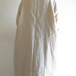 <Creema限定>予約 Soft beige   long cardigan　double gauze 4枚目の画像