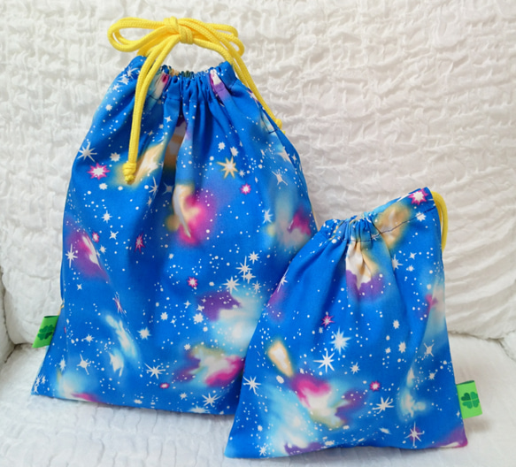 <Creema数量限定>★GALAXY★入園入学グッズ4点セット 3枚目の画像