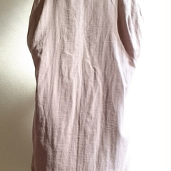 <Creema限定> 秋色 Mauve pink  long cardigan　double gauze 5枚目の画像