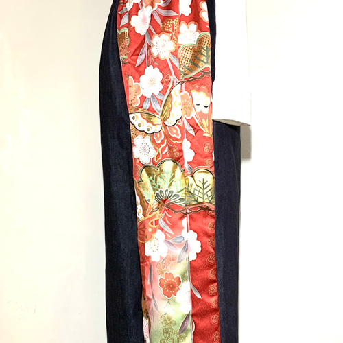 【現品1点限り‼︎】HAJIME AYUMU 花柄着物生地デザインワイドパンツ 現品1点限り‼︎】HAJIME AYUMU 花柄着物生地デザインワイド