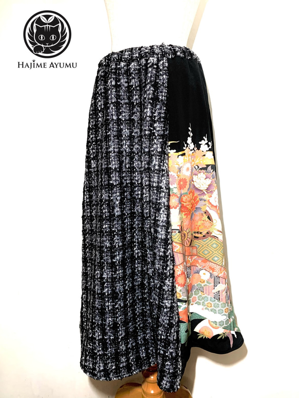 現品1点のみ‼︎】HAJIME AYUMU 高級柄付着物リメイク&デザインウール 