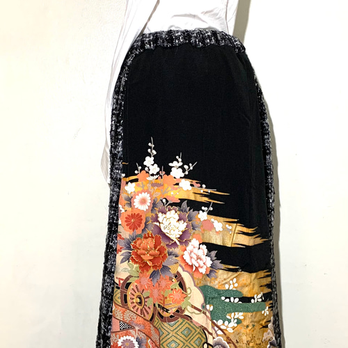 現品1点のみ‼︎】HAJIME AYUMU 高級柄付着物リメイク&デザインウール 
