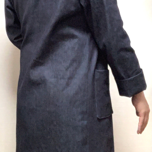 HAJIME AYUMU 高級児島デニムガウンコート S〜LL ユニセックス HAJIME AYUMU 高級児島デニムガウンコート S〜LL ユニセックス