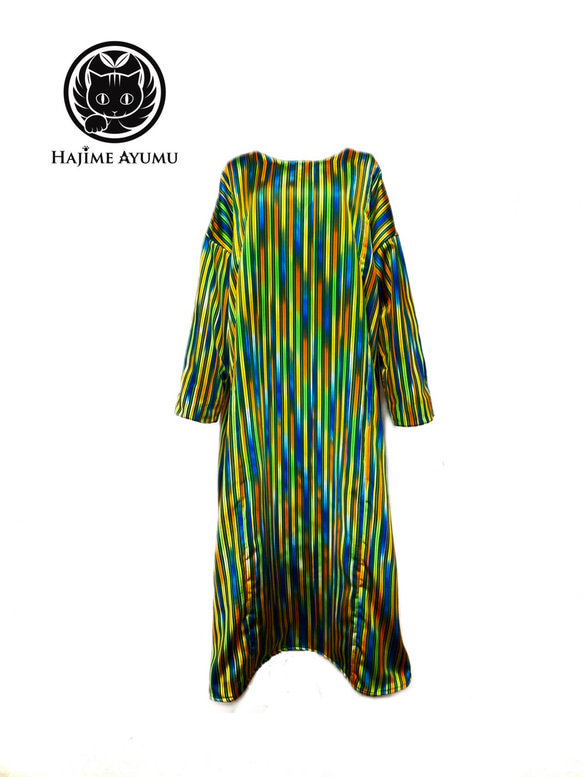 【現品1点限り‼︎】HAJIME AYUMU 高級西陣織 シルクロングワンピース 現品1点限り‼︎】HAJIME AYUMU 高級西陣織 シルクデザインロング