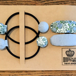 花モチーフのパッチンピン 2色セット❁⃘*.ﾟ2種類 ヘアピン yuuka iro