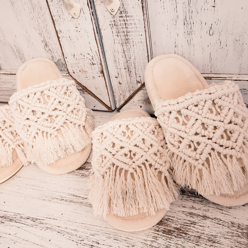 再販マクラメルームシューズ スリッパ・ルームシューズ MEE 通販  