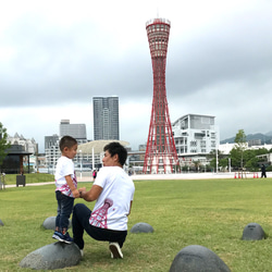 ウミキリン　つながるTシャツ（ポートタワー）おとな 6枚目の画像