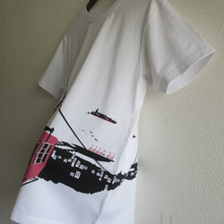 ウミキリン　つながるTシャツ（レトロロープウェイ）おとなサイズ　リンクコーデ 5枚目の画像