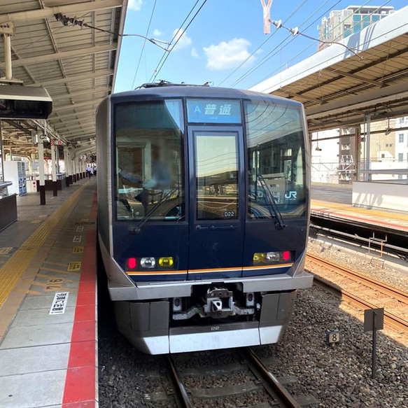 こどもTシャツ　ブルー（ＪＲ西日本　普通＆快速電車） 9枚目の画像