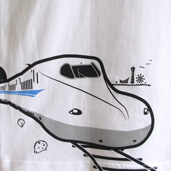 おとなTシャツ　ホワイト（新幹線Ｎ７００系＆０系） 5枚目の画像