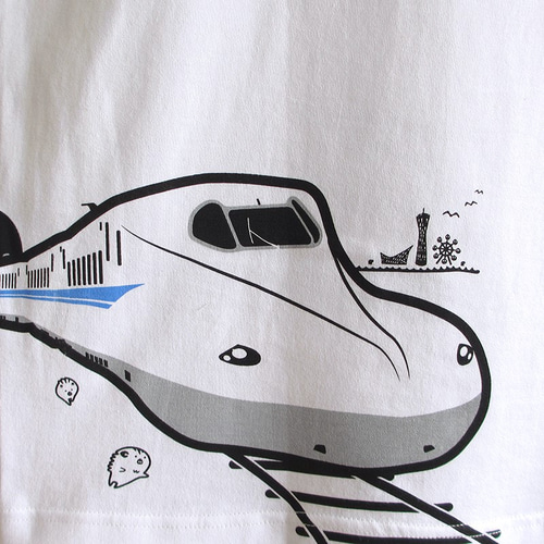 おとなTシャツ ホワイト（新幹線N700系＆0系） Tシャツ