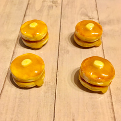 《ミニチュアフード》パンケーキのマグネット2個セット 2枚目の画像