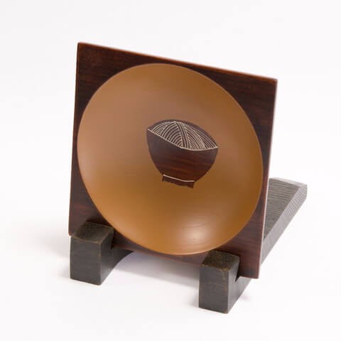 さぬき角丸ボウル「さぬきうどん」 / 天然木・天然漆 / 中田漆木