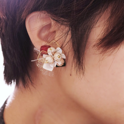 Hanakin花金 ［聖誕節限定］果實滿滿的豐盛耳環 手作飾品耳環（一對兩只） 第9張的照片
