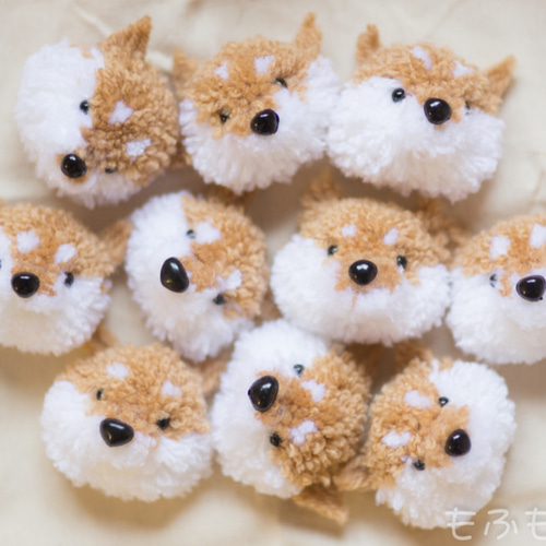 動物ポンポン＊サンプル コサージュ もふもふ工房 通販 4399755