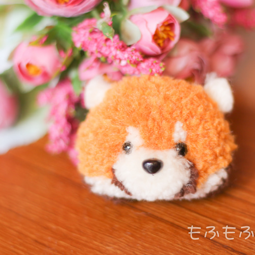 アライグマ＊ぽんぽん＊ブローチ ぬいぐるみ もふもふ工房 通販