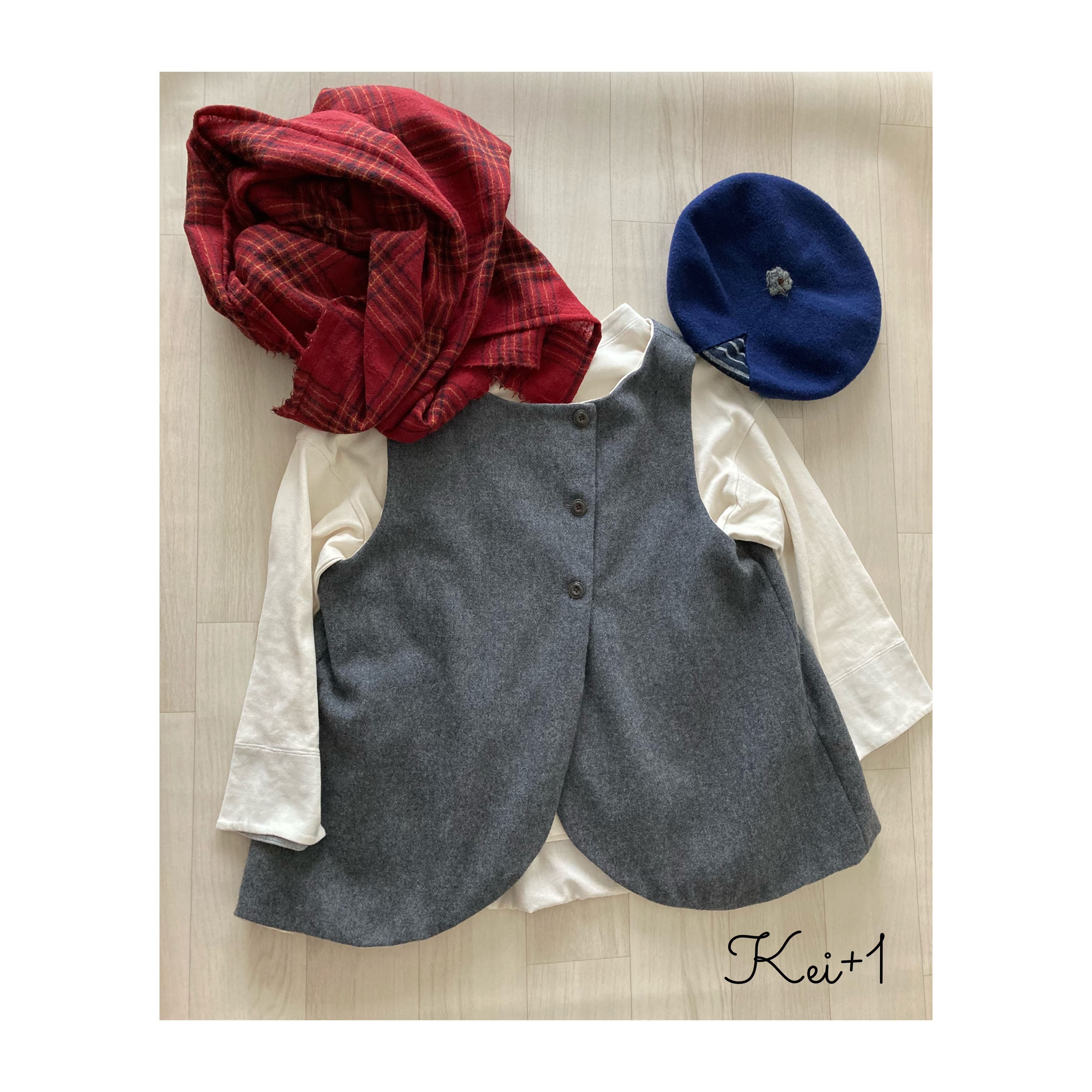 前後着用OK! ウールビーバーＡラインベスト