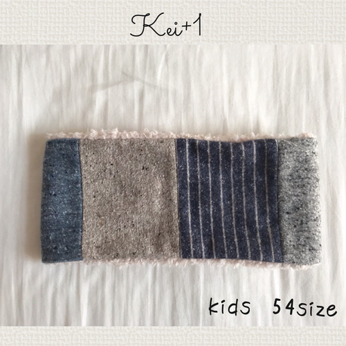 キッズ パッチワークボアネックウォーマー KIDS54 ネックウォーマー  