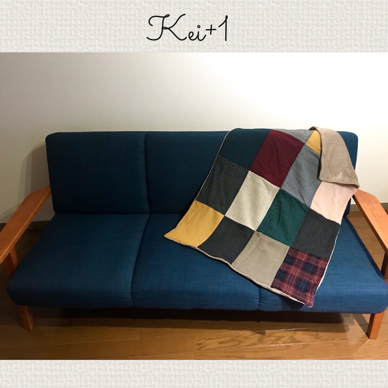 ウールガーゼ &フランネルボアリバーシブルブランケット