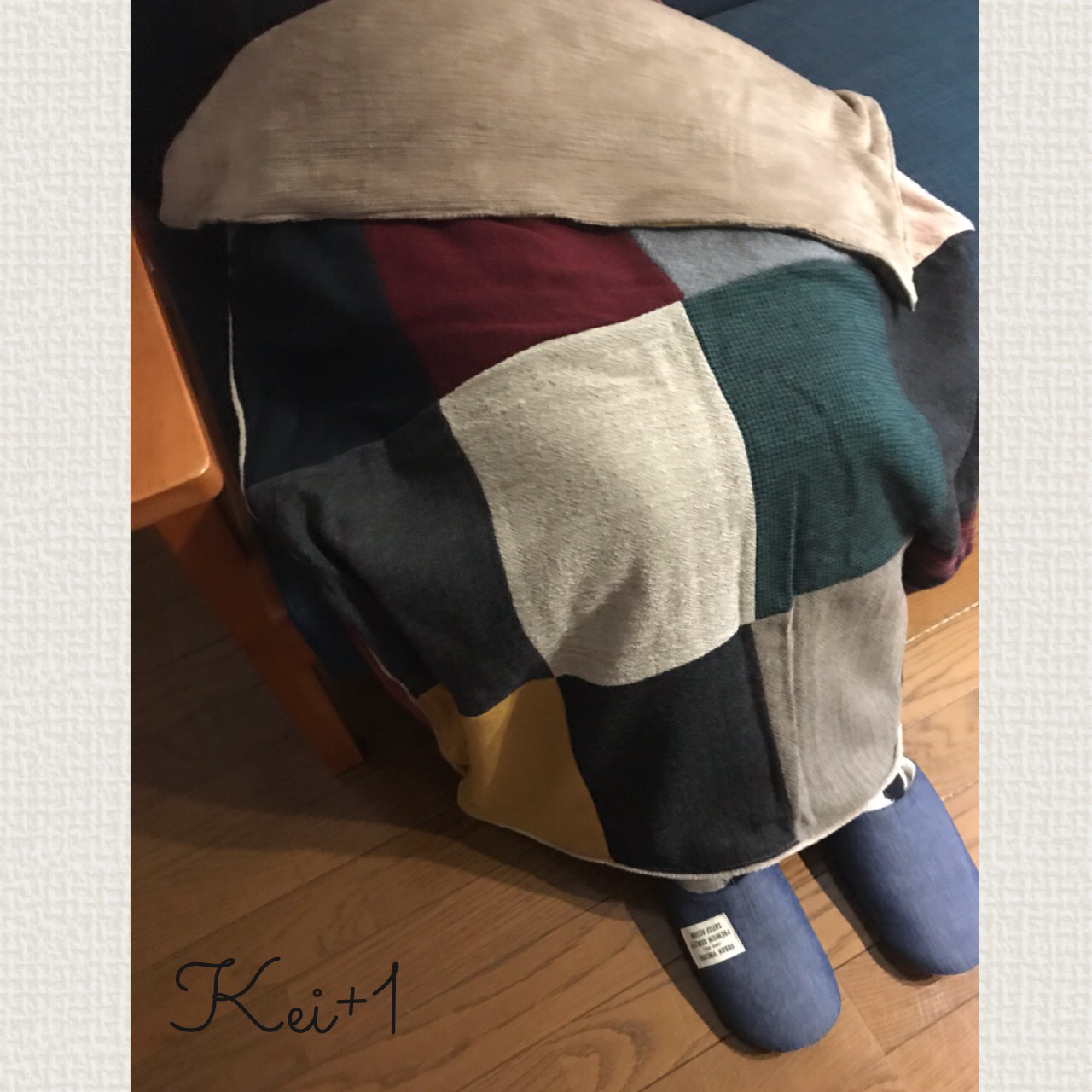 ウールガーゼ &フランネルボアリバーシブルブランケット