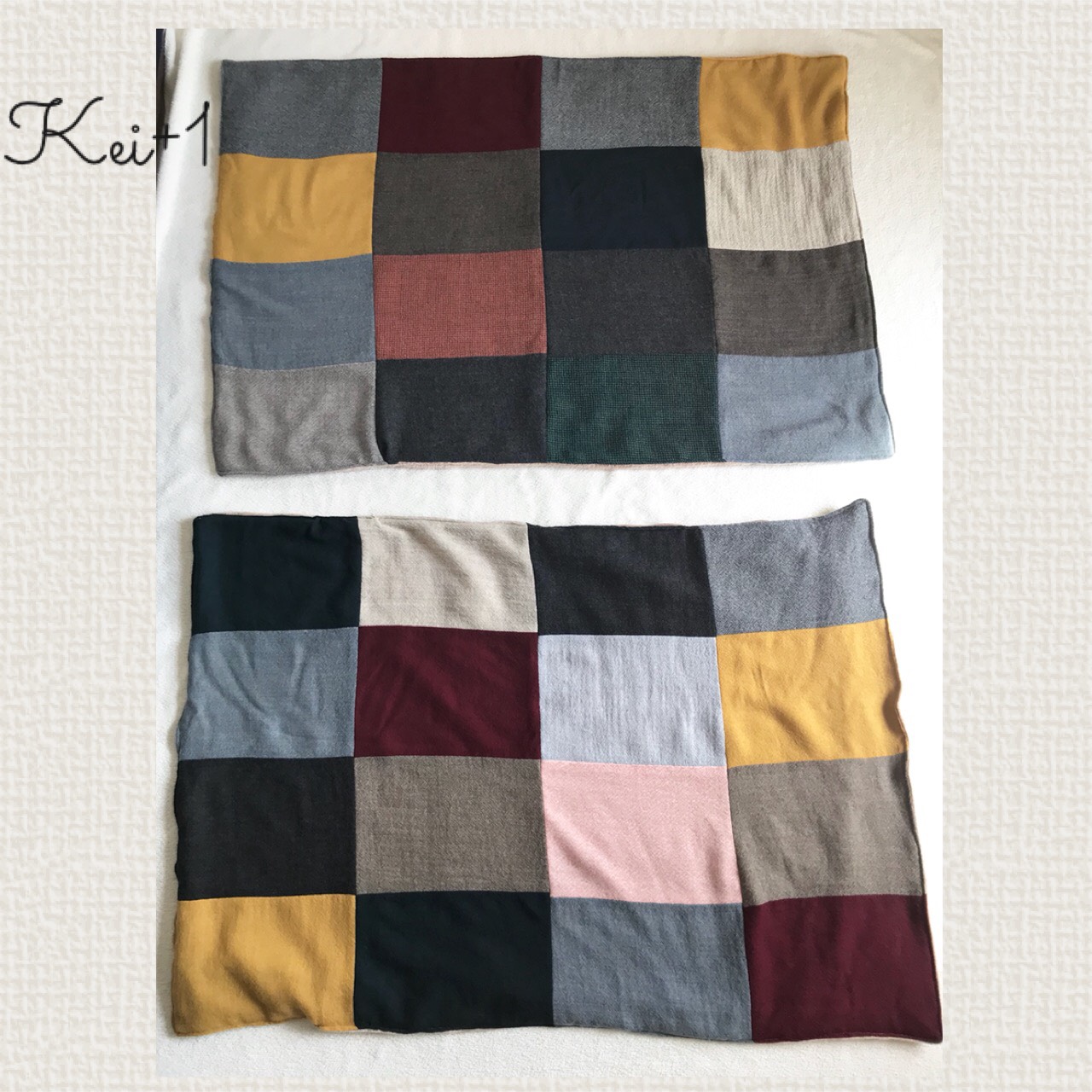 ウールガーゼ &フランネルボアリバーシブルブランケット