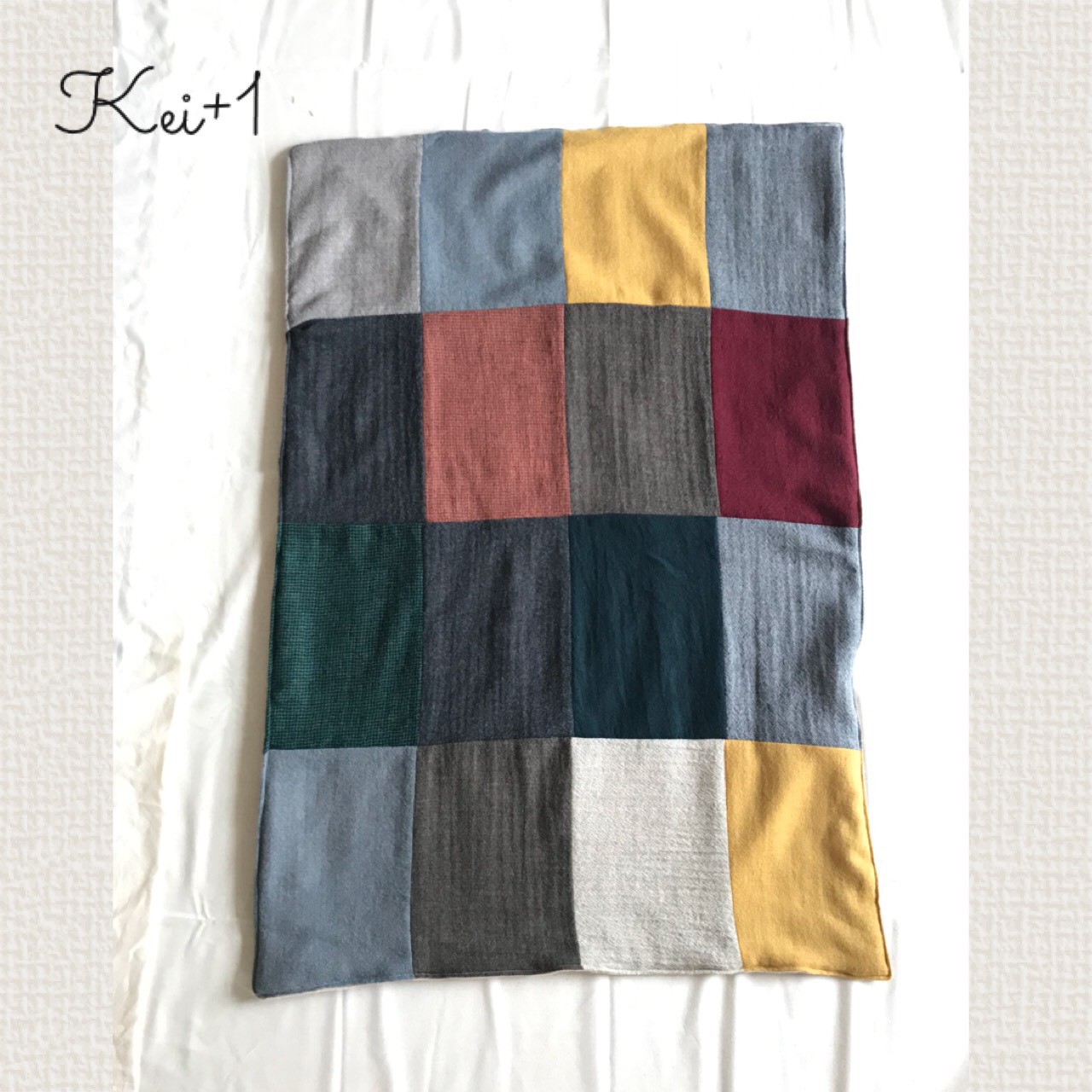 ウールガーゼ &フランネルボアリバーシブルブランケット
