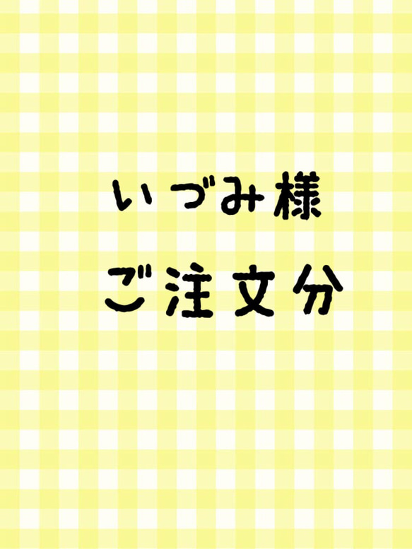 いづみ様 ご注文分 1枚目の画像