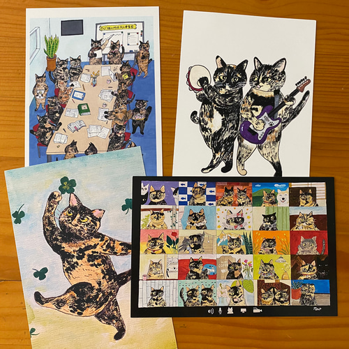 ポストカード さび猫 ポストカード 手作り雑貨みみずく 通販 12221761