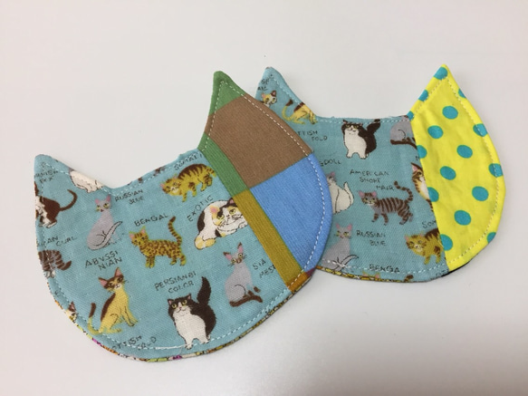 コースニャー 《猫型・猫柄のコースター》 その他キッチン小物