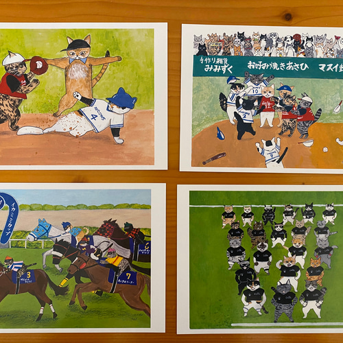 ポストカード スポーツシリーズ ポストカード 手作り雑貨みみずく 通販