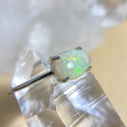 SALE！12号/天然オパールシルバーリング0.93ct/オーストラリア産原石から磨きました！ 4枚目の画像