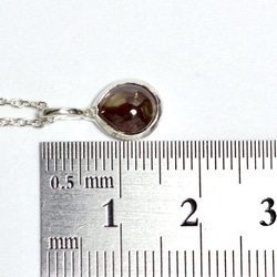 天然レインボーガーネット純銀ネックレス1.71ct｜奈良県吉野郡天川村産｜ハンドメイドジュエリー１点もの 8枚目の画像