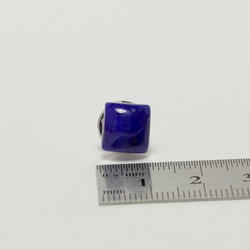 天然ラピスラズリタックブローチ3.40ct☆ 原石から磨きました 6枚目の画像