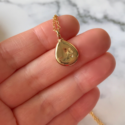 【トップのみ】オーストラリア オパール付きシルバーネックレス アンティーク 天然ボルダーオパールネックレス☆ オーストラリア産原石から磨いた1