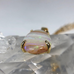 縞模様が可愛い！天然オパール14kgfネックレス2.87ct☆ 原石から磨いた１点もの！ 6枚目の画像