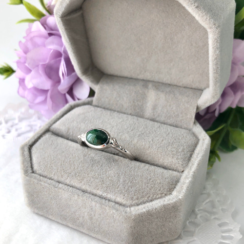 15号｜天然翡翠シルバーリング1.38ct☆ミャンマーカチン産の原石
