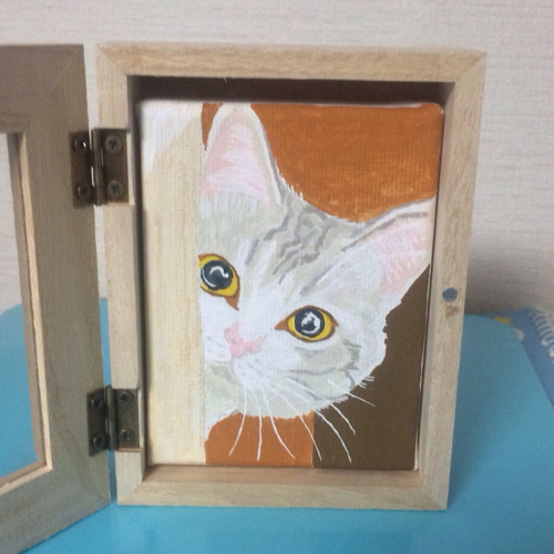 猫のアクリルガッシュ画1 絵画 001roadstar 通販 1045326｜Creema