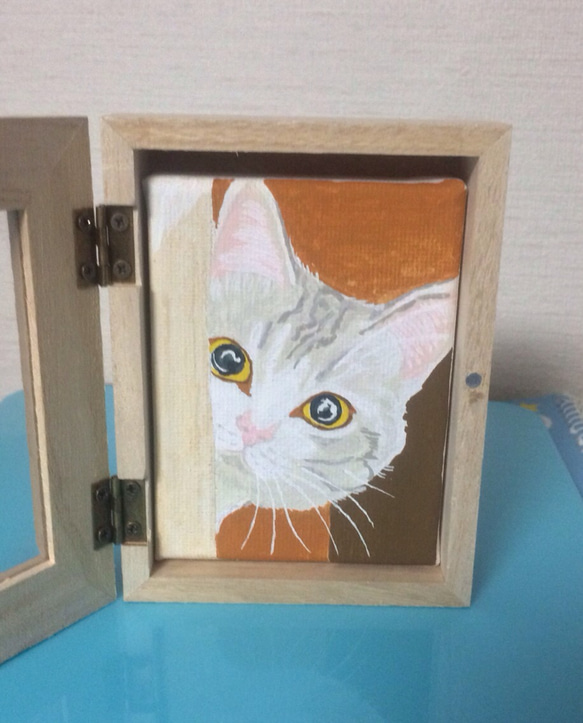 女の子と猫のアクリルガッシュ画1 女の子と猫のアクリルガッシュ画1 絵画 001roadstar 通販