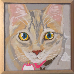 女の子と猫のアクリルガッシュ画1 1_2a729b9796049d4054d3c1289430