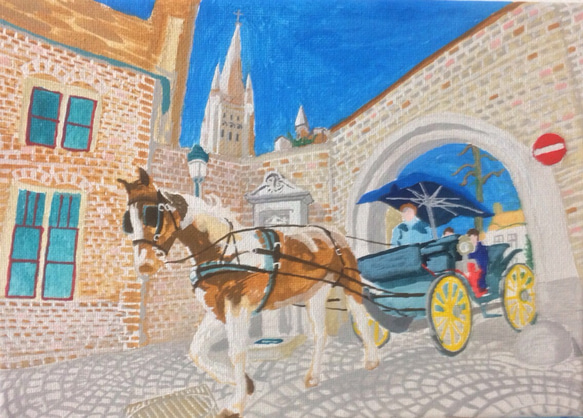 ブルージュ風景画1 ブルージュ風景画1 絵画 001roadstar 通販 1155179｜Creema