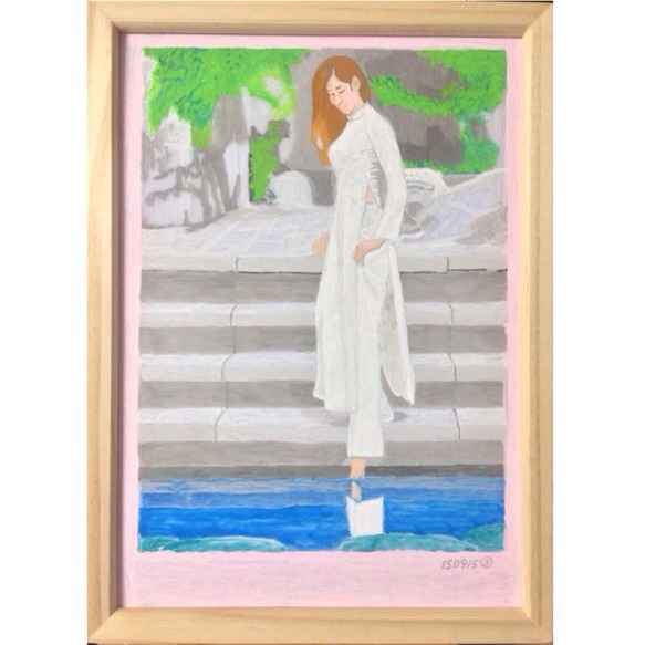 アクリル・ガッシュ 羊の絵画 fit=scale-down,w=1200